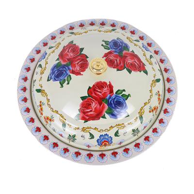 China Sustainable high quality enamel hot pot with enamel lid for sale