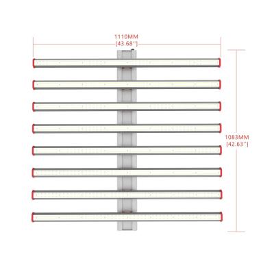 China Best Selling Seed Starting Grow Lights 800Watt Indoor Commercial Dimmable Plant Bar Full Spectrum Greenhouse for sale