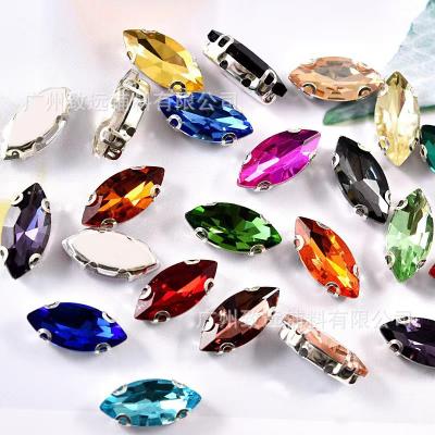 China Pointback Horse Eye Hand Sticker Wedding Dress Grab Crystal Glass Claw Drill Sewing Clothing Accessories 918mm 160 Pieces for sale