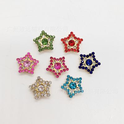 China Sun adult flower fashion changeable super glass plastic rhinestones diy diamond star pentagon diamond jewelry shoes dress bag jewelry for sale