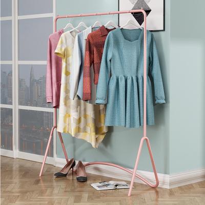 China Retail Clothing Rack (Other) Coat Rack Pink Color Metal Adjustable Clothing Rack Clothing Rack for sale