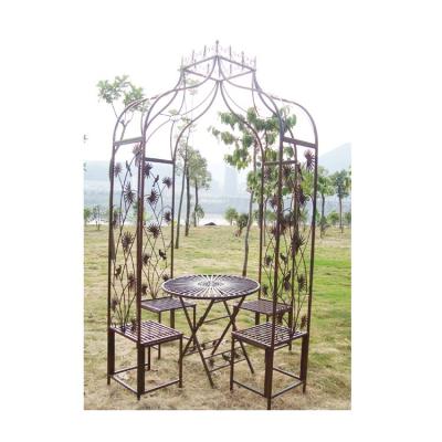 China High Quality Stylish Wrought Iron Metal Gazebo Pergola Easily Assembled Outdoor Metal Arches Gazebos Garden Gazebos Garden Gazebos for sale