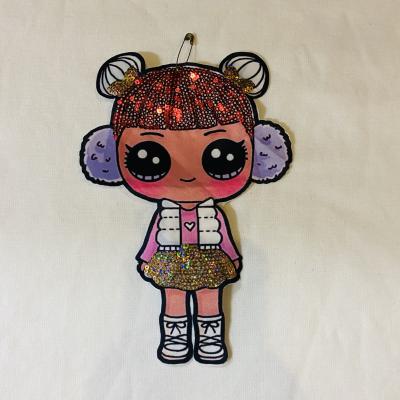 China Sequin Embroidered 3D Fabric Sticker Patch Fashion Sequins Computer Embroidery Patch for sale