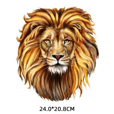 China 3D Tiger Patches Iron-On Transfers For Appliques DIY Apparel On T-Shirt For Man Bachelor's Degree Stickers Thermal Transfer Dries for sale