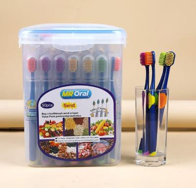 China Premium Toothbrush Premium Quality Toothbrush Ready To Ship Low Moq Toothbrush Brand Adult Toothbrush D631 for sale