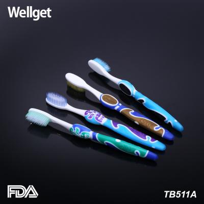 China Home Use And Soft Bristle Type Manual Toothbrush Adult Toothbrush for sale