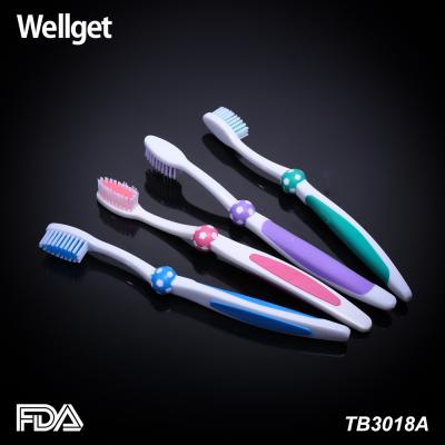 China New Products Manual Toothbrush Soft Rounded Bristle Disabled Adult Toothbrush for sale