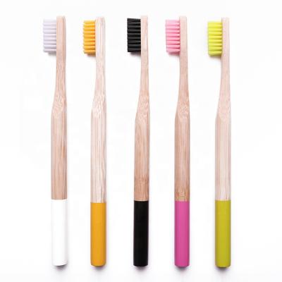 China Popular 100% Biodegradable Adult Toothbrush Bamboo High Quality Eco-Friendly Manual Toothbrush for sale