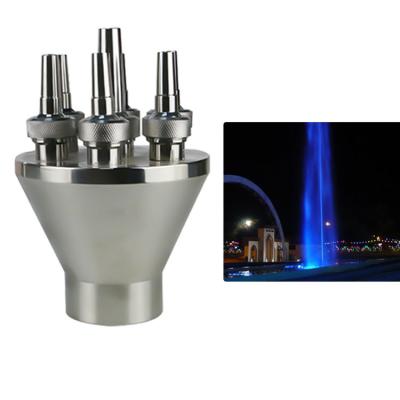 China Garden Decoration Made In China Large Straight Center Pool Guided Fountain Stainless Steel Nozzle for sale