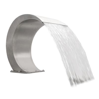 China Pool waterfall stainless steel waterfall weir waterfall for sale