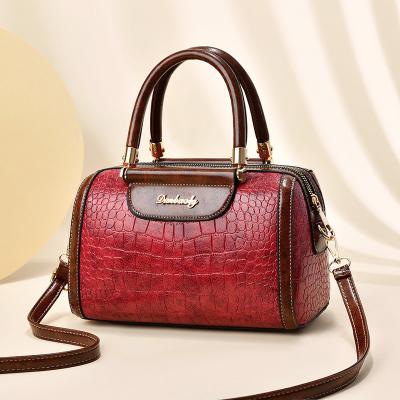 China Waterproof 2023 New Boston handbags ladies luxury women bag messenger shoulders bolsos de mujer wholesale stone handbag large capacity for sale