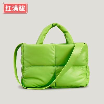 China arming & 2023Hot Goods Good Quality Stripper Disarm Nylon Tote Bag Lattice Large Capacity Handbag PU Waterproof Casual Shoulder Bag For Women for sale