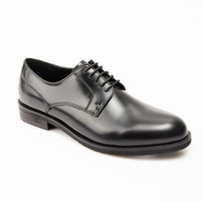 China Italian Genuine Leather Derby Men Shoes Dress Breathable Good Quality Black Mens Office Wear Shoes for sale