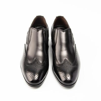 China New Breathable Classic Italian Black Masculine Formal Men Dress Genuine Leather Shoes For Men for sale