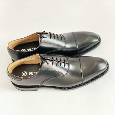 China Factory direct custom made black breathable genuine leather modern men's formal shoes for sale