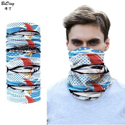 China Hotter Tube Popular Custom Magic Neck Scarf Face Mask Balaclava Motorcycle Bicycle Clown Skull Fish Balaclava Bandana for sale