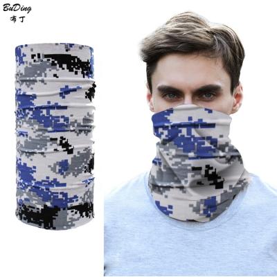 China Custom Bandana Popular Camouflage Face Mask Motorcycle Polyester Warmer Neck Logo Bandana for sale