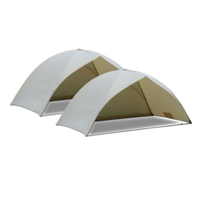 China Straight Bracing Type Double Outdoor Beach Camping Tent 1-2 Persons Single Rainproof Camping Tent for sale