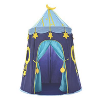 China Indoor and Outdoor Princess Castle Play Tent Use Straight Tether Type with Glow in the Dark Stars Noise Play Tent/Foldable Bedroom Toy Kids Tent for sale