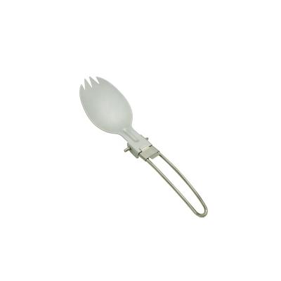 China Salad Spoon Stainless Steel Thermos and Portable Travel Folding Spoon and Fork for sale