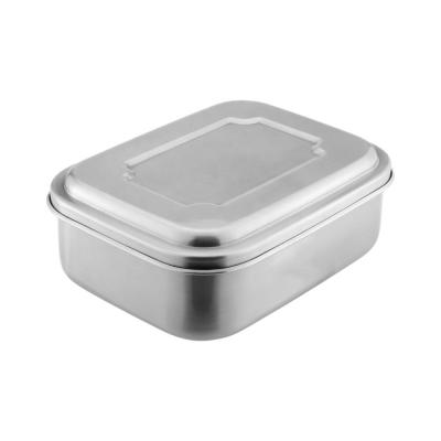 China Sustainable 800ml Bento Stainless Steel Lunch Box Kids Lunch Box For Kids Bread Lunch Box for sale