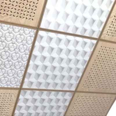 China Non Self Adhesive Cheap Decorative 3D PVC Ceiling Film For Wall Panel for sale