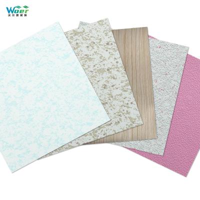 China Non Self Adhesive Decorative Vinyl PVC Ceiling Paper for sale