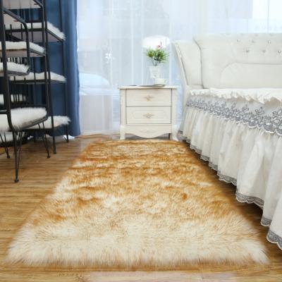 China Washable Home Decoration Polyester Long Pile Living Room Super Soft Carpet for sale