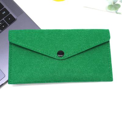 China Waterproof High Demand Durable Storage Cell Phone Bags Felt Wallet Pouch for sale