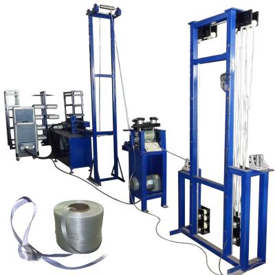 China Stable Bonded Hot Melt Compound Rope Strap Making Machine Production Line For Industrial Packing for sale