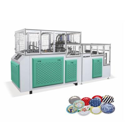 China Producing Fully Automatic High Speed ​​Double Workstation One Time Paper Plate Plate Forming Making Machine for sale