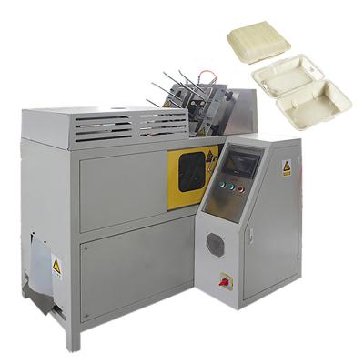 China Production of Automatic High Speed ​​Disposable Paper Food Container Lunch Box Making Machine for sale