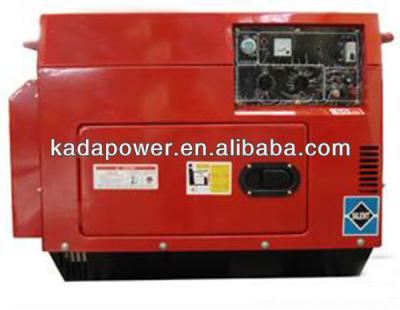 China 5kw Red Color KD6000LN Air Cooled Silent Diesel Generator Set for sale