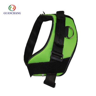 China Factory Direct Sales Viable Without Pet Outdoor Reflective Safety Vest Adjustable Grip Pull Rope Control Dog Vest for sale