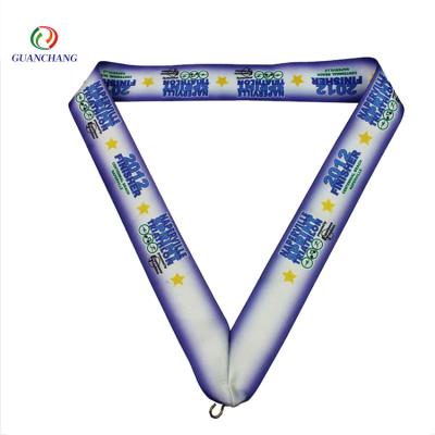 China Single Face Factory Direct Custom Made High Quality Event Cloth Medal Ribbon for sale