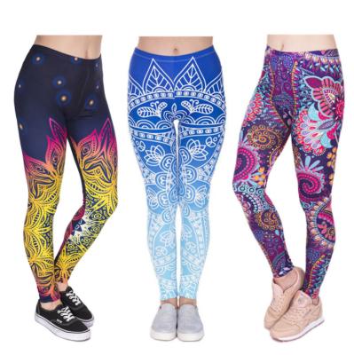 China Breathable Summer Hot Selling Yoga and Quick-drying Elastic Top Pants Tie Power Dye Printing Yoga Pants Gym High Waisted Gaiters for sale