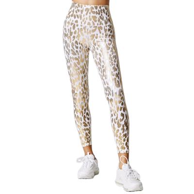 China 2021 Breathable Hot Selling Skinny Stretch Leopard Print Yoga Pants Leggings Women Workout Yoga Pants Gaiters for sale