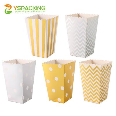 China Recycled Backing Printed Design Rectangle Bucket Party Food Boxes Popcorn Box Packaging For Fried Chicken for sale