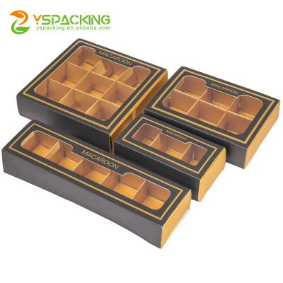 China Recyclable Wholesale Inventory Box Inventory Cookie Cupcake Ivory Cupcake Sweet Chocolate Marcaron Boxes for sale