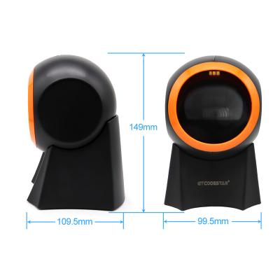 China Support Barcode Scanner Desktop 2D Omnidirectional Scanning Machine for sale