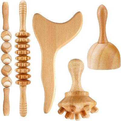 China Wooden Roller Wooden Stick Massager Cup Massager Massager Drainage ToolsLymphatic Body Therapy Bypass Board X127 for sale