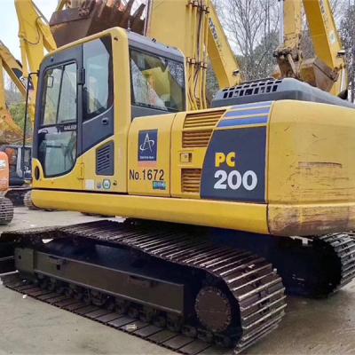 China Cheaper Heavy Equipment Original CaterpillaX KomatsX HitachX VolvX KobelcX DoosaX KubotX Used PC200 Excavator For Sale 1.05mÂ ³ for sale