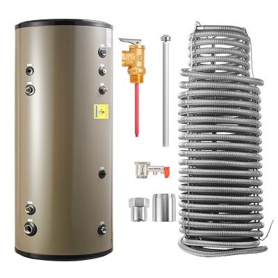 China 250L Double Coil Water Heater Pressure Tank for Domestic and Sanitary Water Wall Mounted for sale