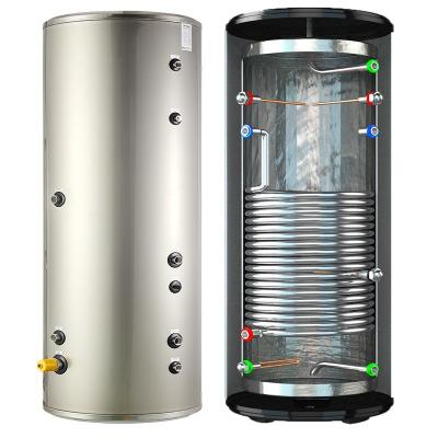 China Freestanding / Wall Installation 100L Stainless Steel Heat Pump Pressurized Buffer Tank for sale