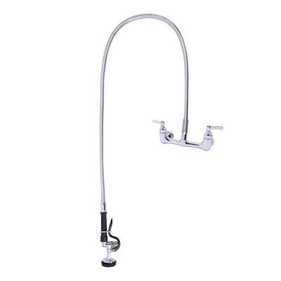 China UPC Modern Wall Mounted Thermostatic Faucets Pot Filler Folding Kitchen Water Drops Faucet Installation With Swing Arm for sale