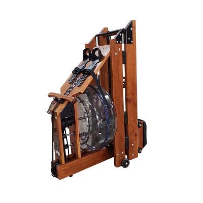 China Commercial Use Fitness Gym Equipment Universal Wooden Water Folding Cardio Seated Foldable Rowing Machine For Home for sale