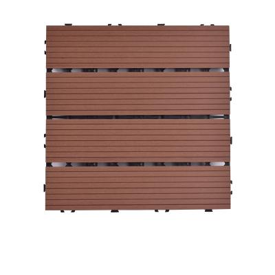 China Modern Diy Wpc Wood Deck Tiles Wholesale Price Waterproof and UV-Resistant Interlocking Click Composite Outdoor Wood Plastic Deck for sale