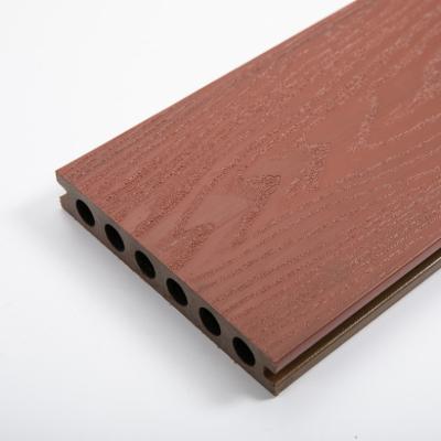 China Modern wood deck tiles sauna panel solid floor deck fencing wood plastic composite wpc fence decking slats for sale