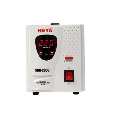 China SVC Relay Type 2000VA 110-270VAC 220V Output Automatic Voltage Regulator Stabilizers for sale