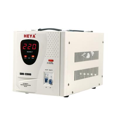 China SVC 12KVA 10000W 80-260VAC Single Phase Voltage Regulator AVR Stabilizer with 6 Relays for sale